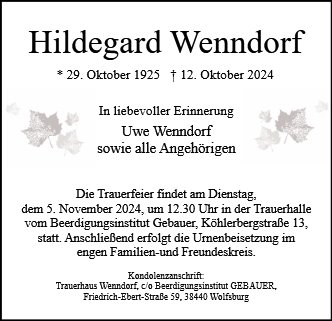 Hildegard Wenndorf