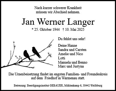 Jan Werner Langer