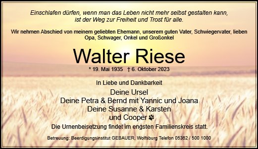 Walter Riese