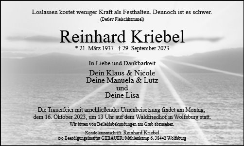 Reinhard Kriebel