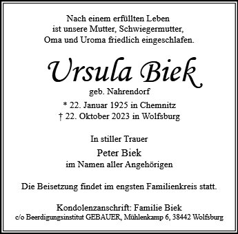 Ursula Biek