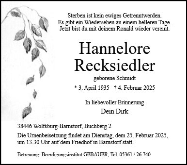 Hannelore Recksiedler