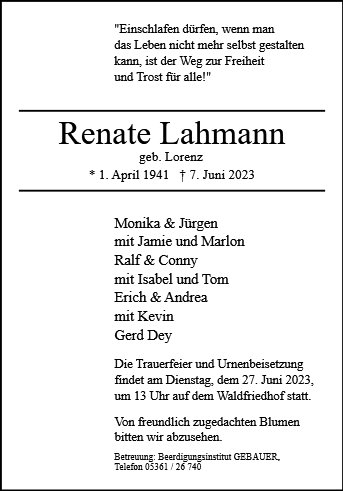 Renate Lahmann