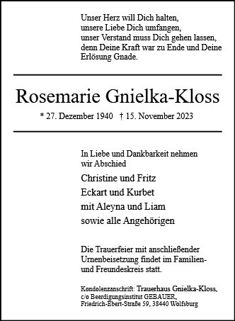 Rosemarie Gnielka-Kloss