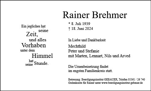 Rainer Brehmer