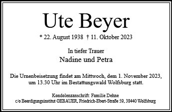 Ute Beyer