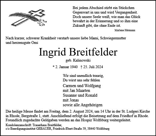 Ingrid Breitfelder