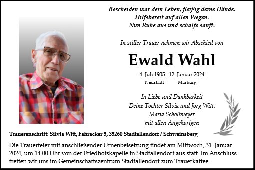 Ewald Wahl