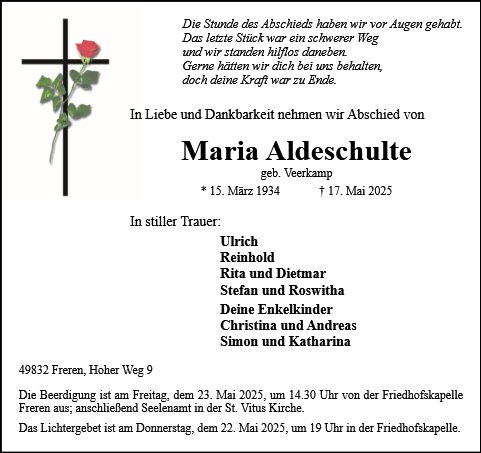 Maria  Aldeschulte