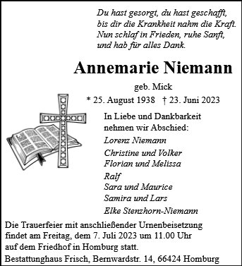 Annemarie Niemann