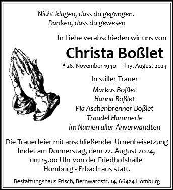 Christa Boßlet