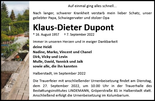 Klaus Dieter Dupont