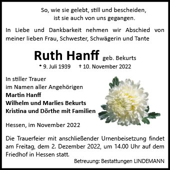 Ruth Hanff