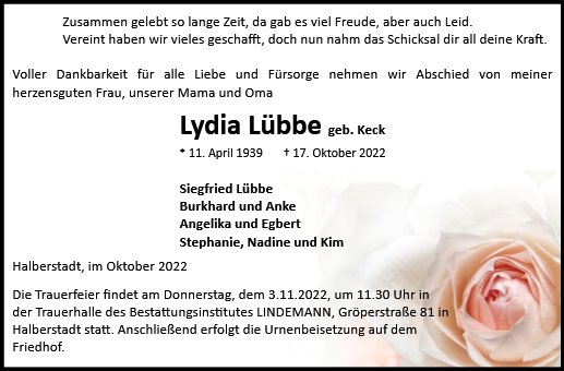 Lydia Lübbe