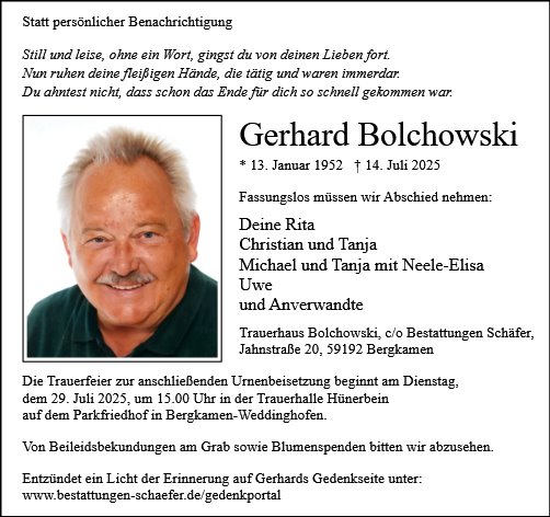 Gerhard Bolchowski