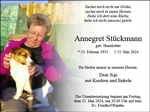 Annegret Stückmann