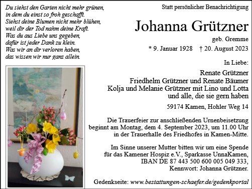 Johanna Grützner