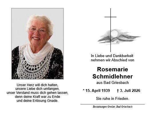 Rosemarie Schmidlehner