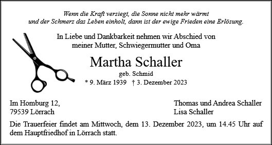Martha Schaller
