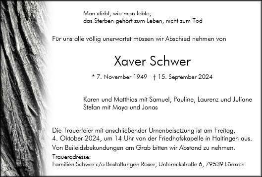 Xaver Schwer