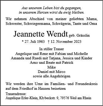 Jeannette Wendt
