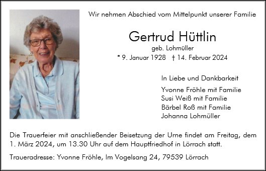 Gertrud Hüttlin