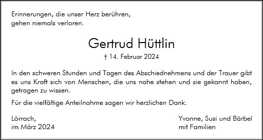 Gertrud Hüttlin
