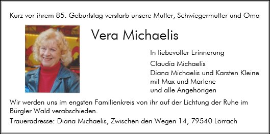 Vera Michaelis