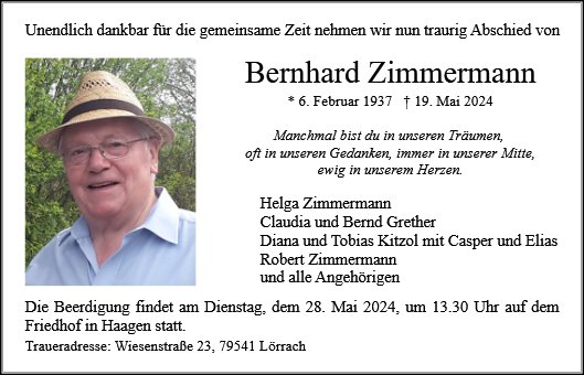 Bernhard Zimmermann