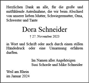 Dora Schneider
