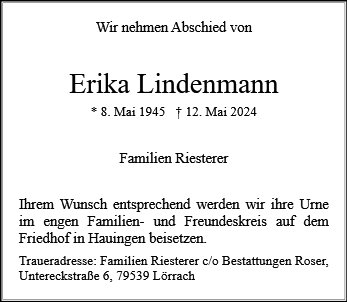 Erika Lindenmann