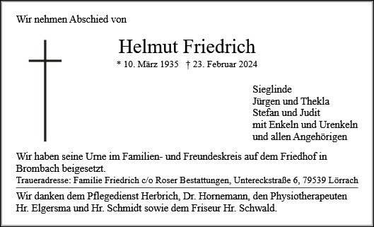 Helmut Friedrich