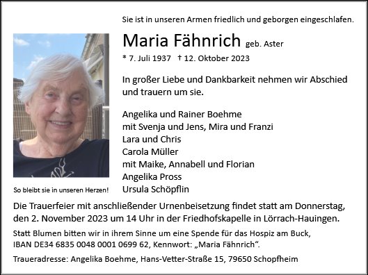 Marie Fähnrich