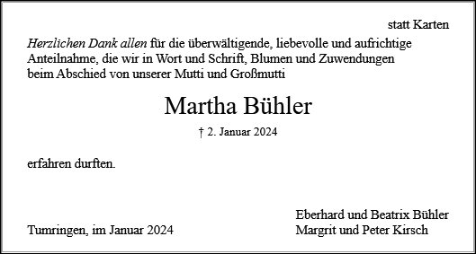 Martha Bühler