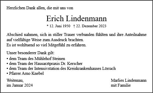 Erich Lindenmann