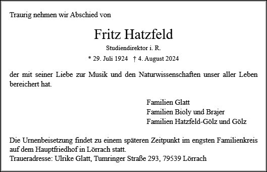 Fritz Hatzfeld