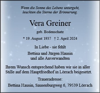 Vera Greiner