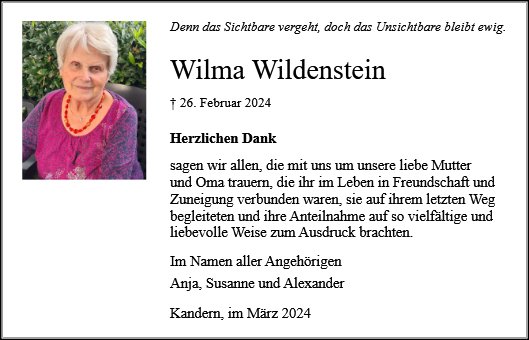 Wilma Wildenstein