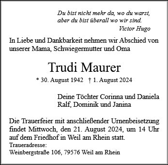 Trudi Maurer