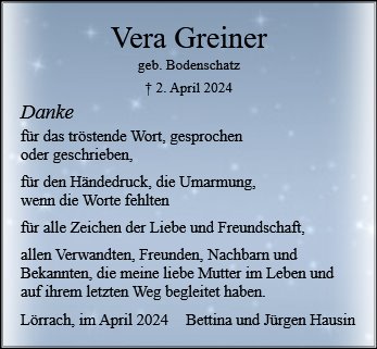 Vera Greiner