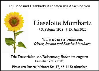 Lieselotte Mombartz