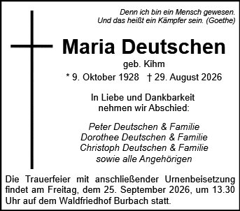 Maria Barbara Deutschen