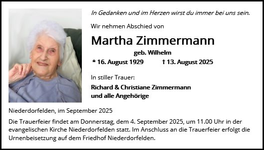 Martha Zimmermann