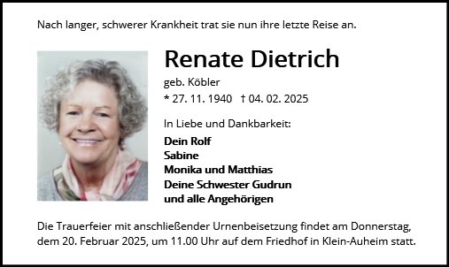 Renate Dietrich