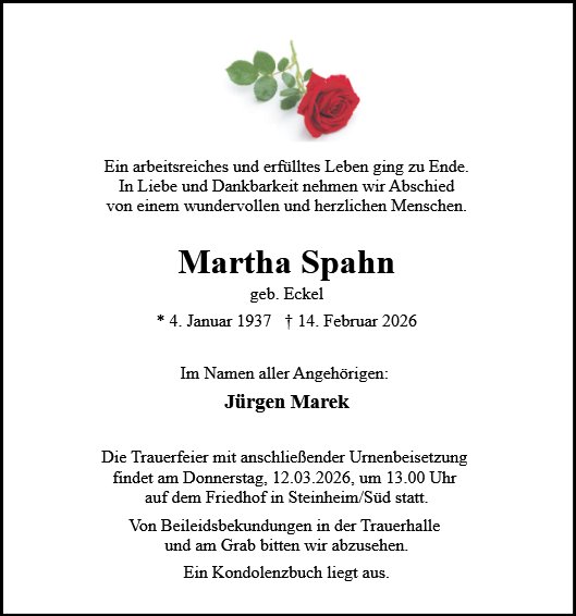 Martha Spahn