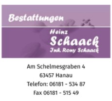 Bestattungsunternehmen Heinz Schaack