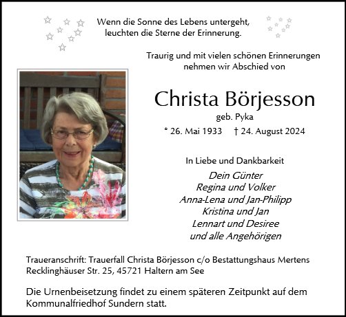 Christa Börjesson