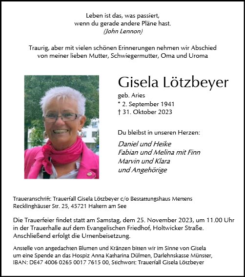 Gisela Lötzbeyer