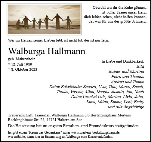 Walburga Hallmann