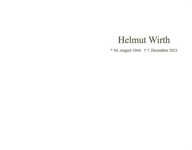 Helmut Wirth